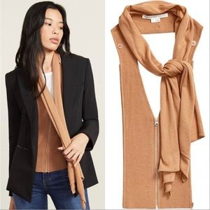 VERONICA BEARD Syra 100% Merino Wool Scarf Dickey Honey Size 00-14 NWT